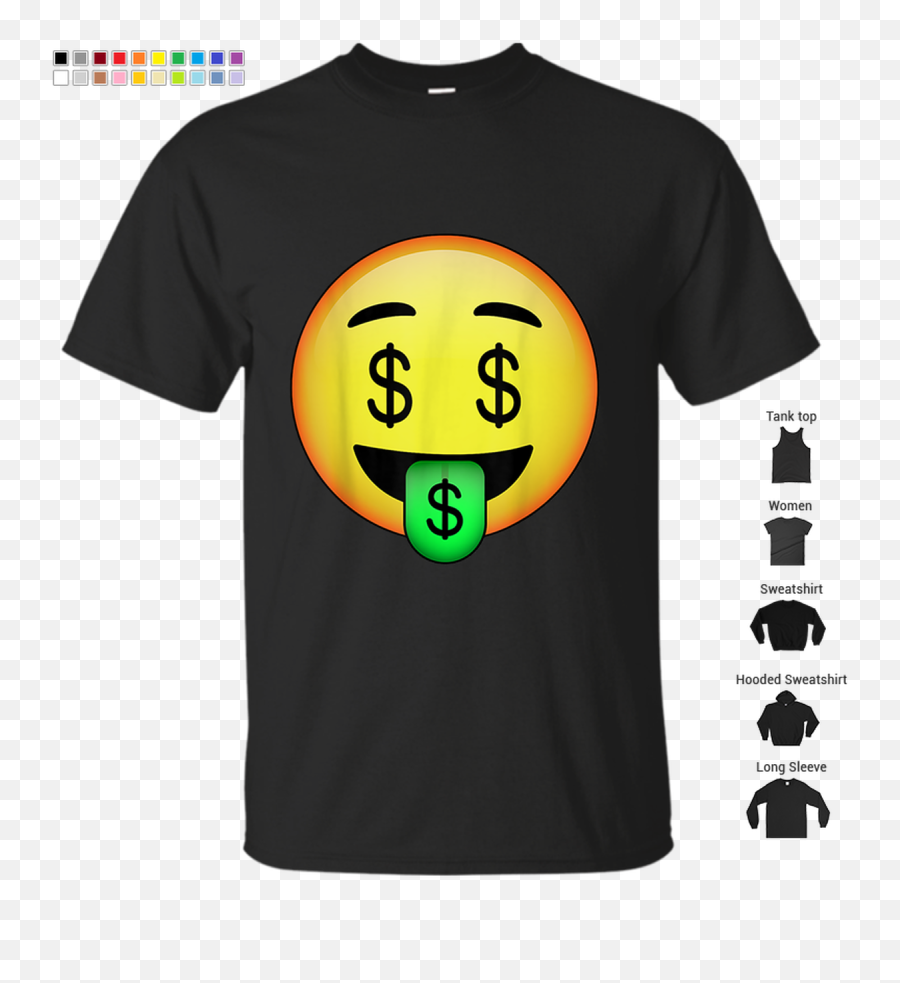 Hd Emoji Money Mouth Face Shirt - Currency,Money Face Emoji
