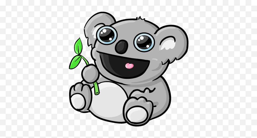 Transparent Koala Animated Picture - Koala Bear Drawings Emoji,Koala Emoticons