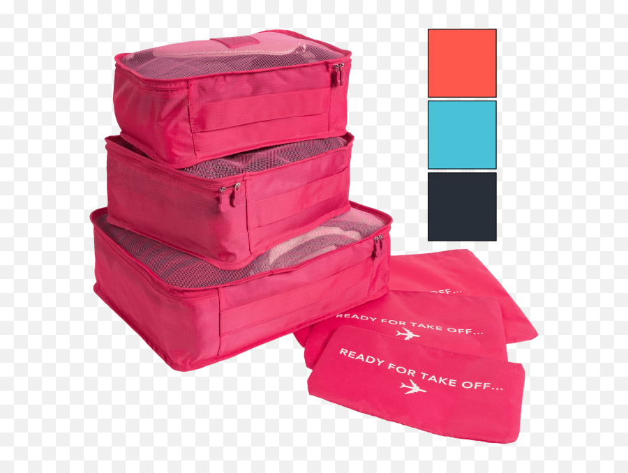 Glossmetics 6 Piece Luggage Packing Cubes - Garment Bag Emoji,Emoji Level 62