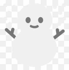 Snowman Emoji - Schneemann Emoji,Snowman Emoticon