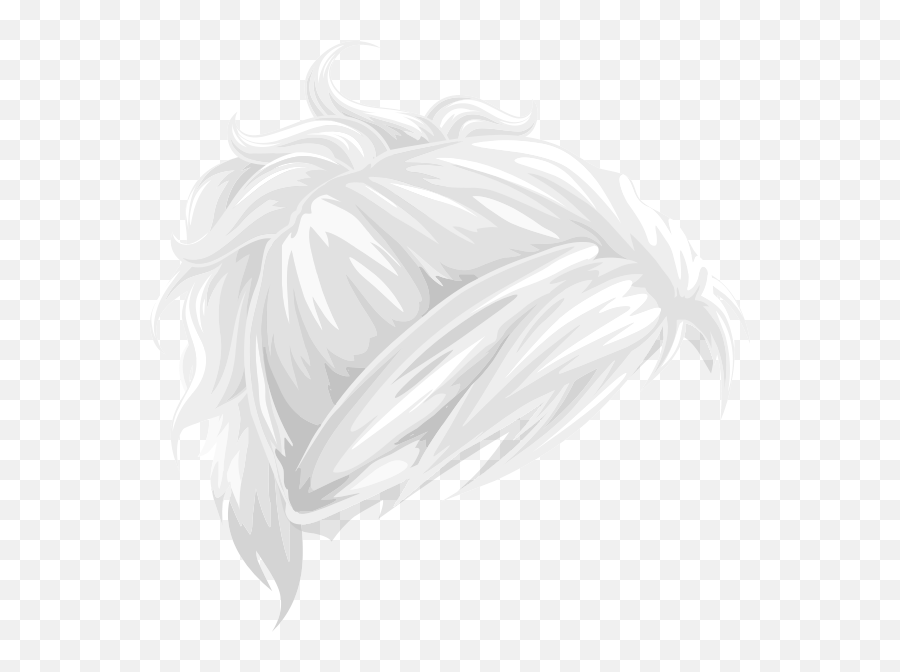 Vector Drawing Of Ladies Wavy Hair - Hair Transparent Pony Tail Emoji,Twitter Custom Emoji