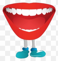 Mouth Clipart Speech - Talking Gif Emoji
