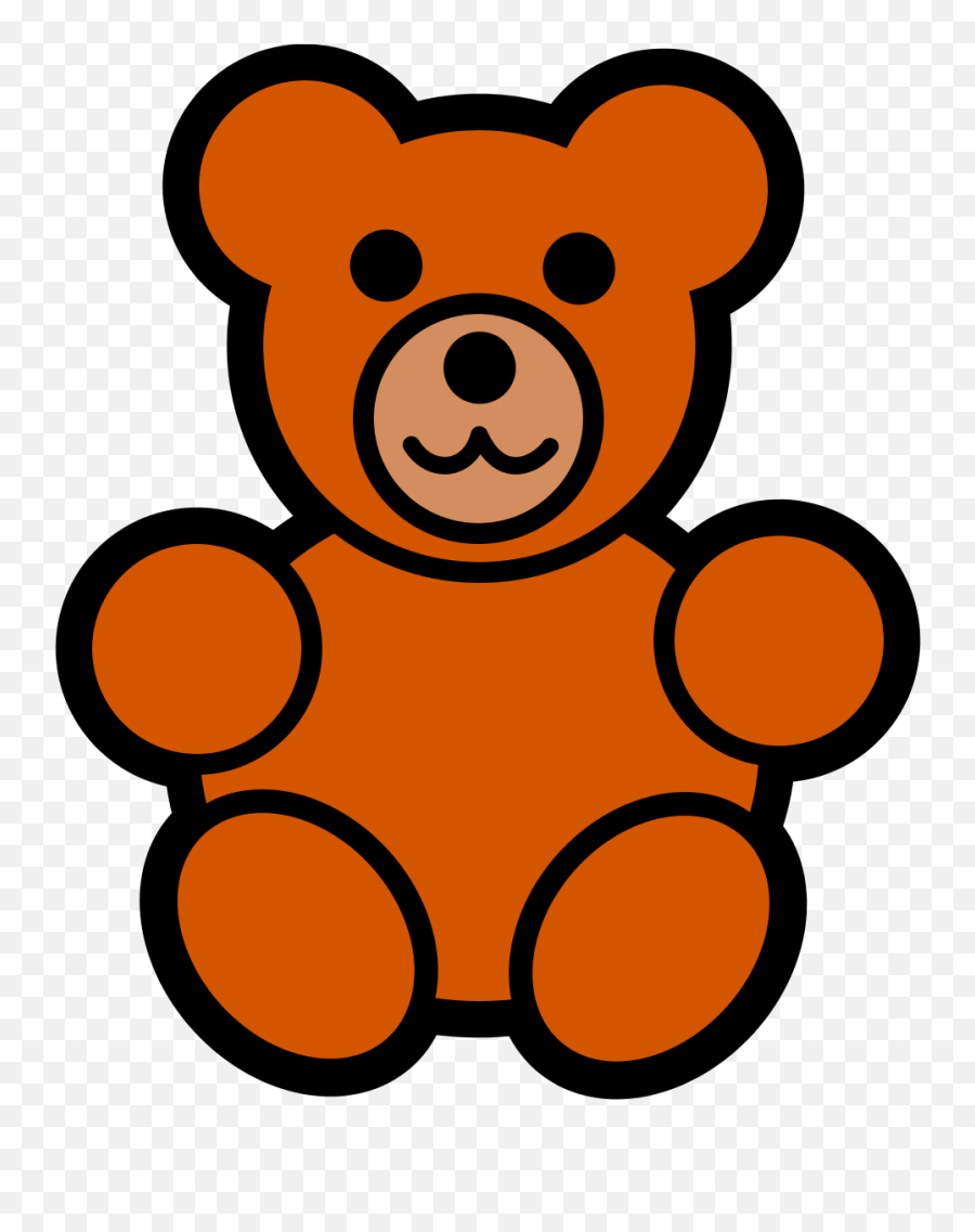 Teddy Bear Clipart Free Clipart Images 5 - Easy Cartoon Teddy Bear Emoji,Teddy Bear Emojis