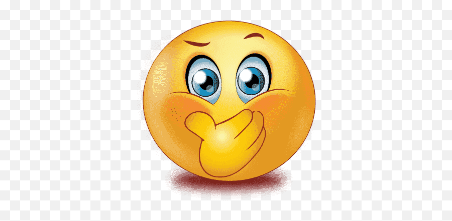 Shocked Blue Face Emoji - Face With Hand Over Mouth Emoji,Wide Eyed Emoji