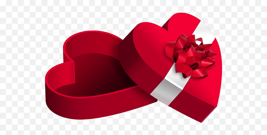 Heart Present Clipart - Heart Gift Box Png Emoji,Gift Heart Emoji