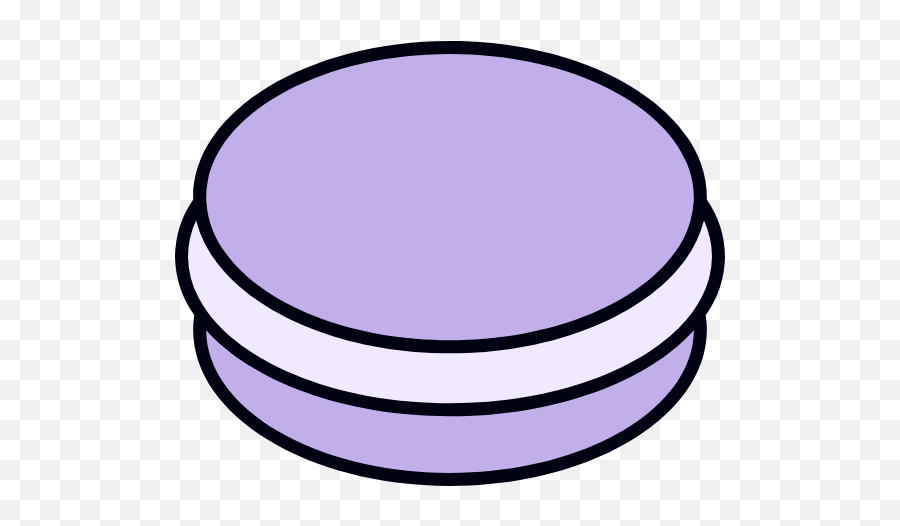 Lavender Macaron Graphic - Circle Emoji,Mimosa Emoji