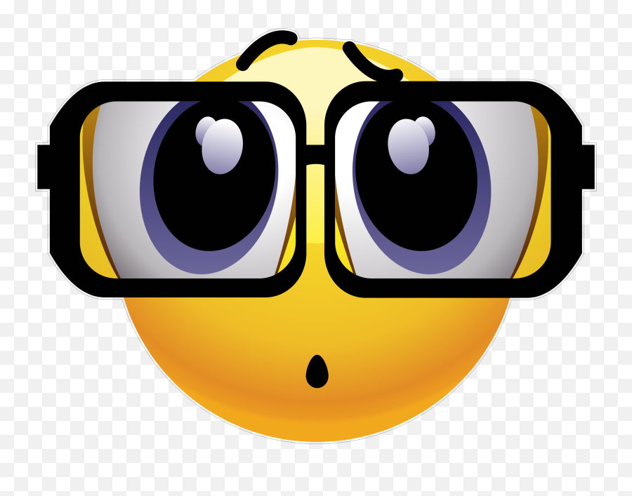 Glasses Emoji Decal - See You Emoji,Glasses Emoji Transparent