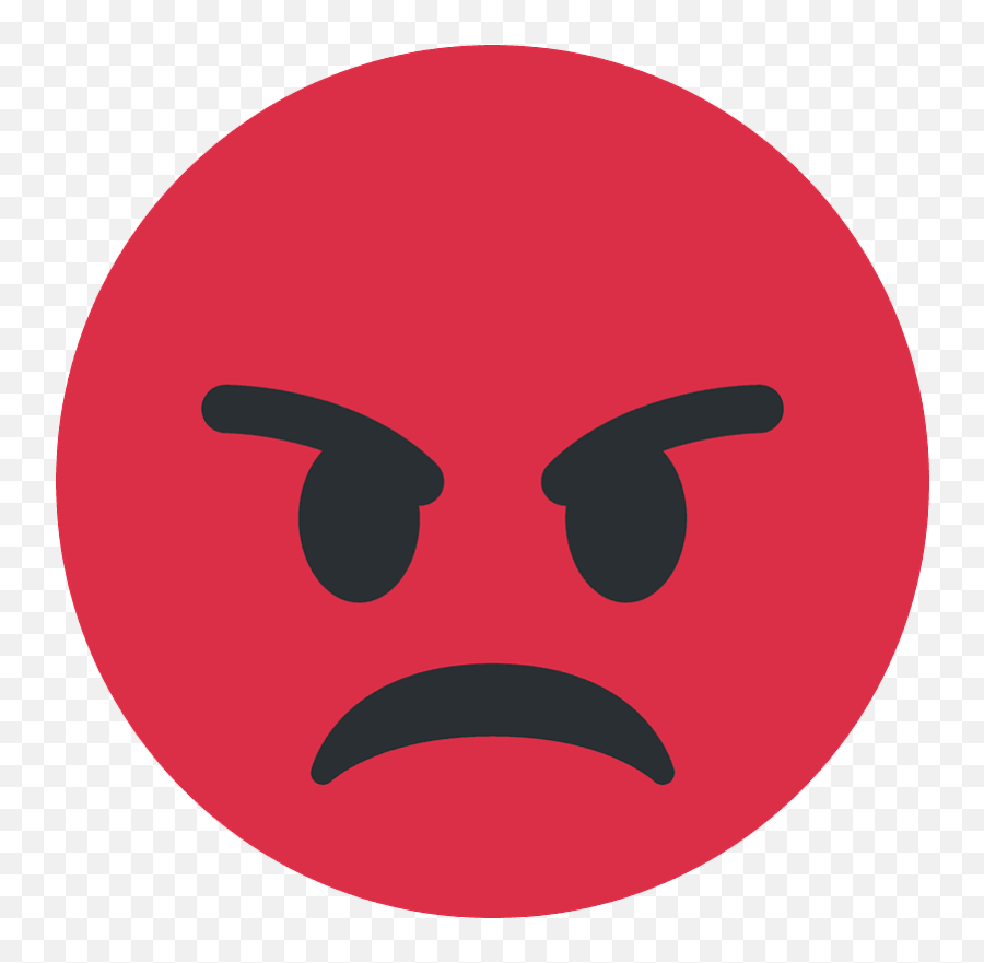 Pouting Face Emoji Clipart - Whatsapp Angry Smiley Face,Mad Face Emoji Transparent