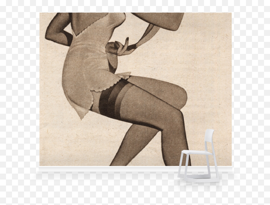 Download Nylon Stocking Ad 1950 Hd Png Download - Uokplrs Nylon Stockings Emoji,Emoji Stocking