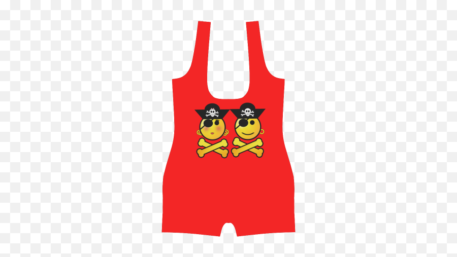 Pirate Emoticon - Smiley Emoji Classic One Piece Swimwear Model S03 Id D536074 Cartoon,Emoticon Dress