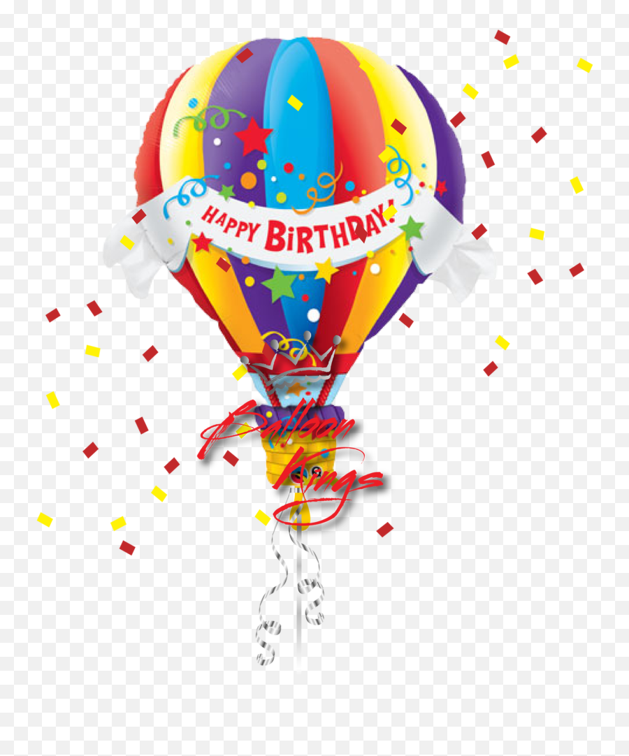 Hot Air Balloon - Birthday Air Balloon Png Emoji,Hot Air Balloon Emoji