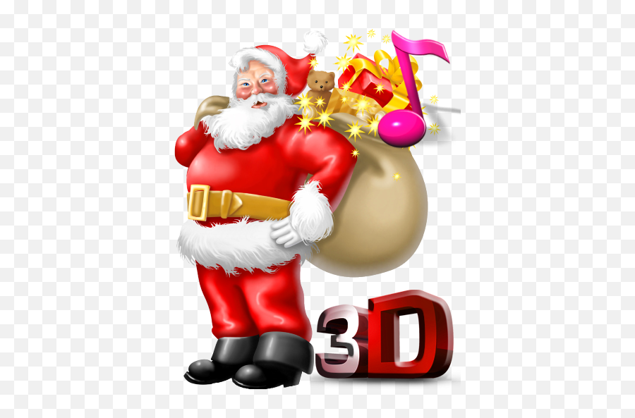 Santa Claus 3d Live Wallpaper - Santa Claus 3d Live Emoji,Santa Emoji Android