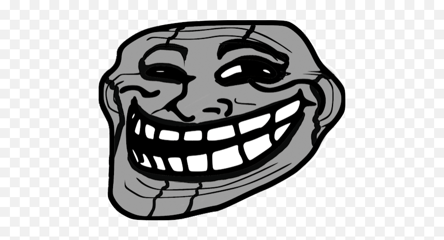 Download Laughing Meme Face Gif - Troll Face Gif Laughing Emoji,Trollface Emoticon