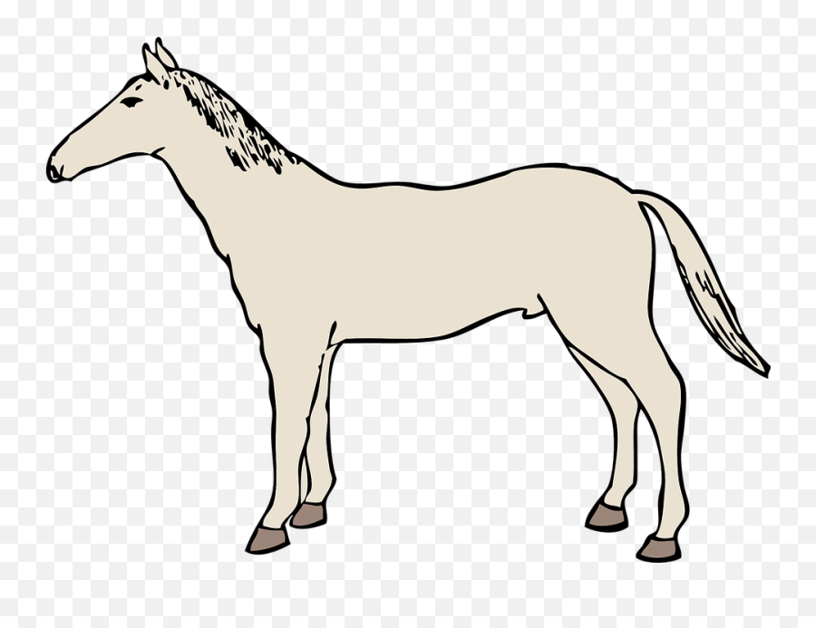 Free Equine Horse Vectors - Clip Art Of Horseoutline Emoji,Chestnut Emoji
