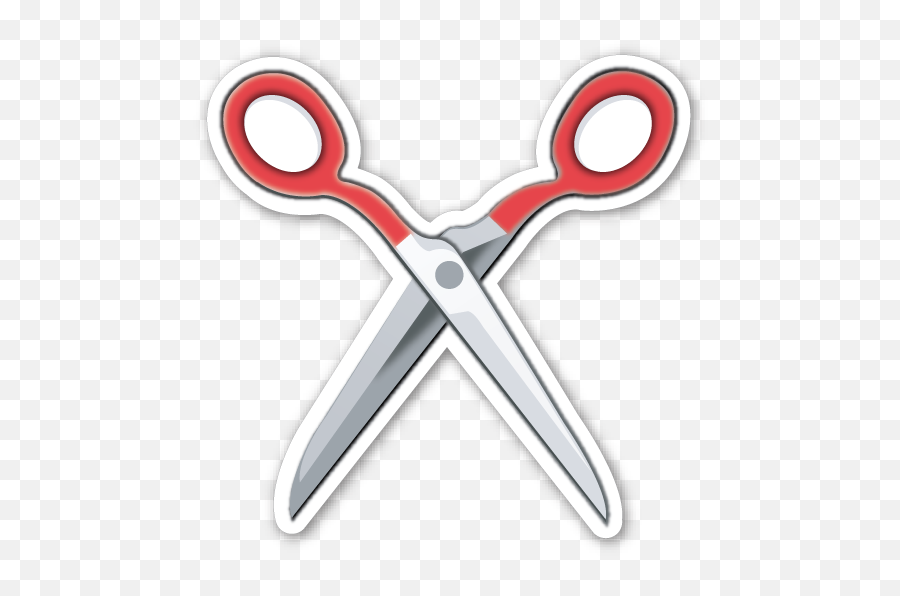 Black Scissors - Scissors Emoji Transparent Background,Scissors Emoji