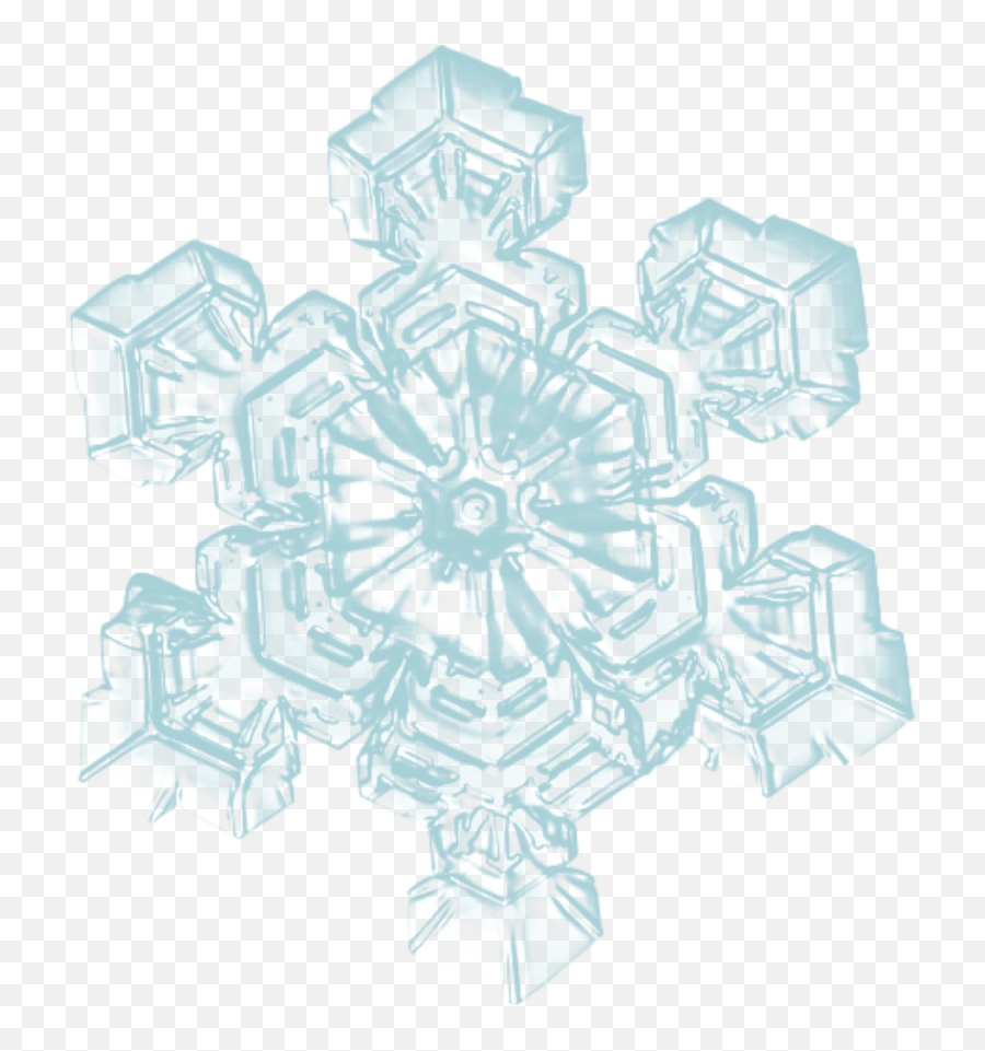 Snowflake Snow Snowflakes Realistic Winter Christmas - Hexagonal Water Emoji,Snowflake Emoji