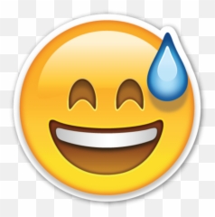 Emoticon Smiley Face Perspiration - Png Emoji
