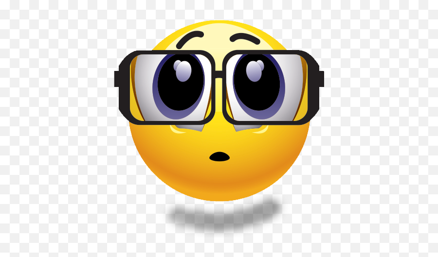 Emoji Emoticon Glasses Man Nerd Icon - Transparent Background Free Emojis,Nerd Emoji
