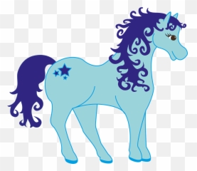 Pony Blue Mythical Creatures Lure Horse - Emoji