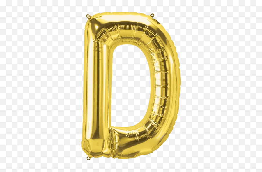 Gold Letter D Balloon - D Letter Balloons Emoji,Letter D Emoji