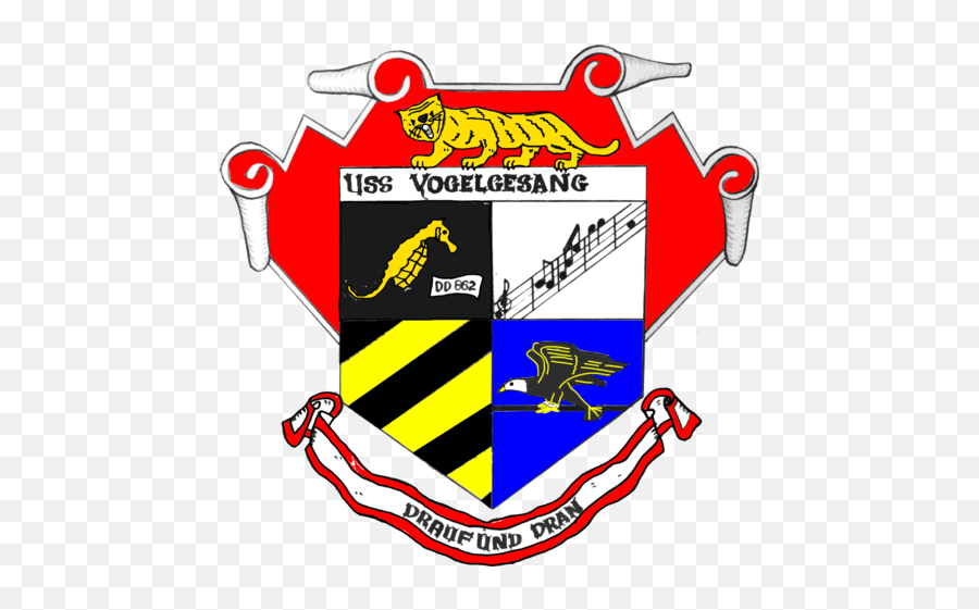 Crest Of Uss Vogelgesang - Clip Art Emoji,Dr Flag Emoji