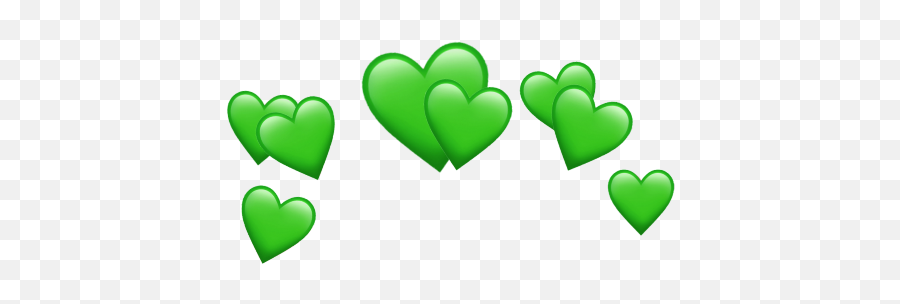 Greenheartcrownemoji - Green Heart Crown Png,Green Heart Emoji Png