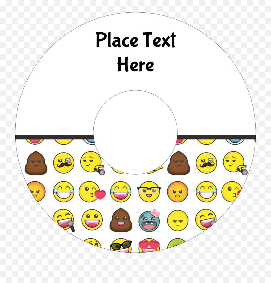 Emoji Faces Predesigned Template For Your Next Project - Circle,Cd Emoji