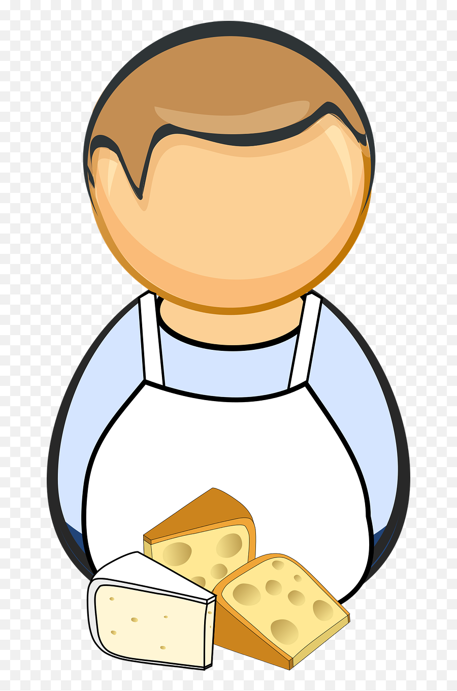 Camembert Cheese Comic Characters Food - Transparent Baker Clipart Png Emoji,Garlic Bread Emoji