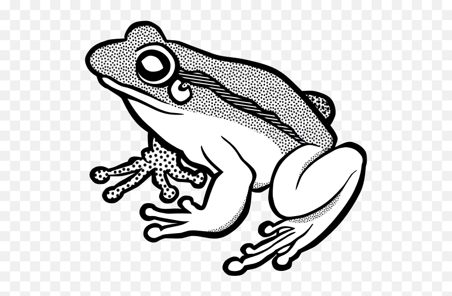 Vector Clip Art Of Waiting Frog In - Frog Line Art Emoji,Lily Pad Emoji
