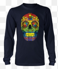 Sugar Skull Gay Pride Lgbt Rainbow Flag - Ms Made To Survive Emoji