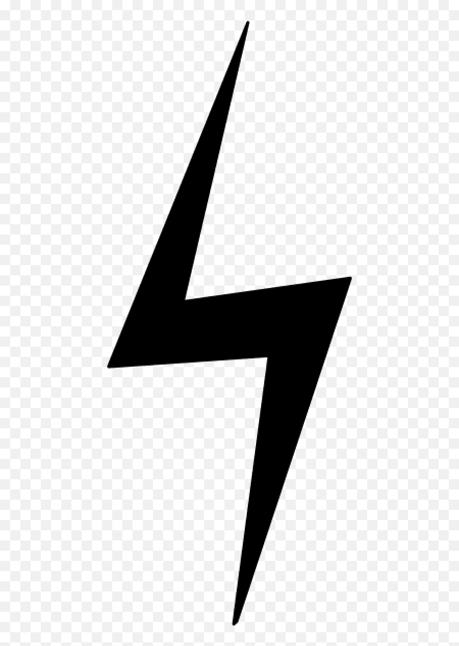 Transparent Background Lightning Bolt Clipart - Sign Emoji,Lightening Emoji