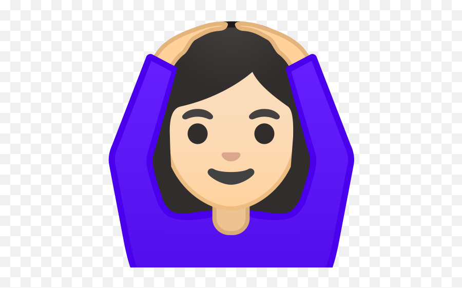 Woman Gesturing Ok Light Skin Tone Icon Noto Emoji People - Emoji Mano Levantada,Ok Symbol Emoji