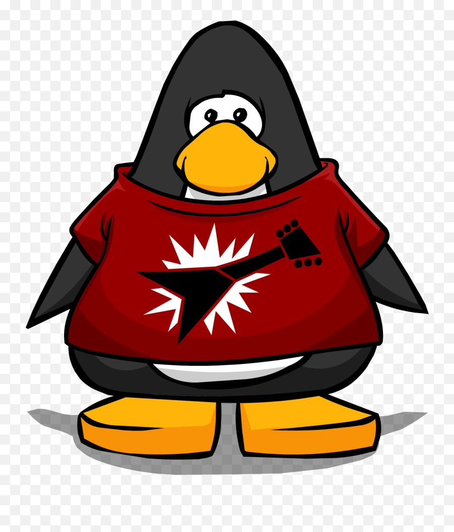 Red Rocker T - Club Penguin Penguin Colors Emoji,Redneck Emojis