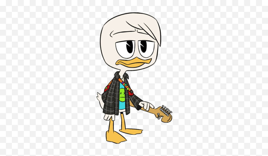 Microblog - Ducktales 2017 Young Donald Emoji,Monkey Emoji Covering Mouth