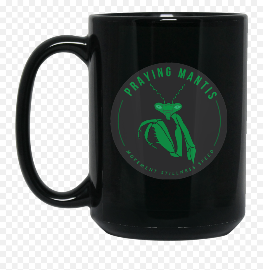 Download Praying Mantis 15 Oz - Mug Full Size Png Image Mug Emoji,Praying Emoji Transparent