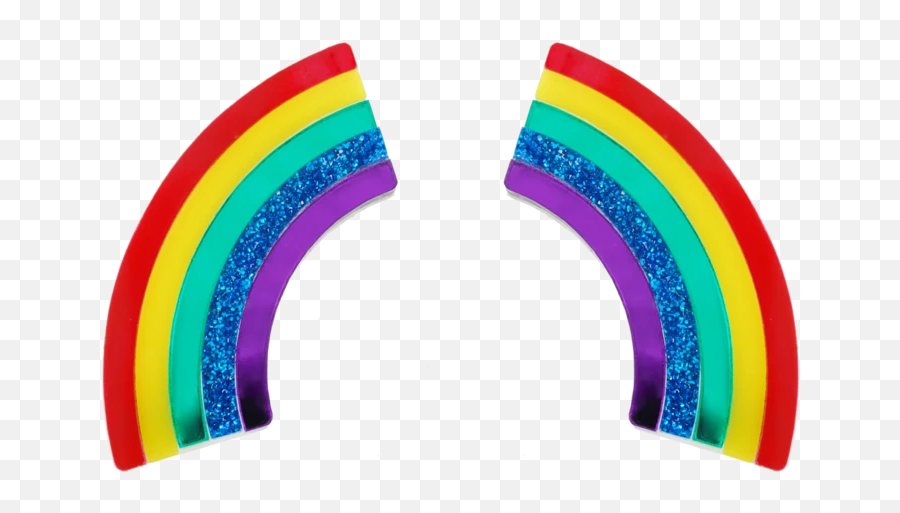 Xl Rainbow Earrings - Circle Emoji,Emoji Earrings