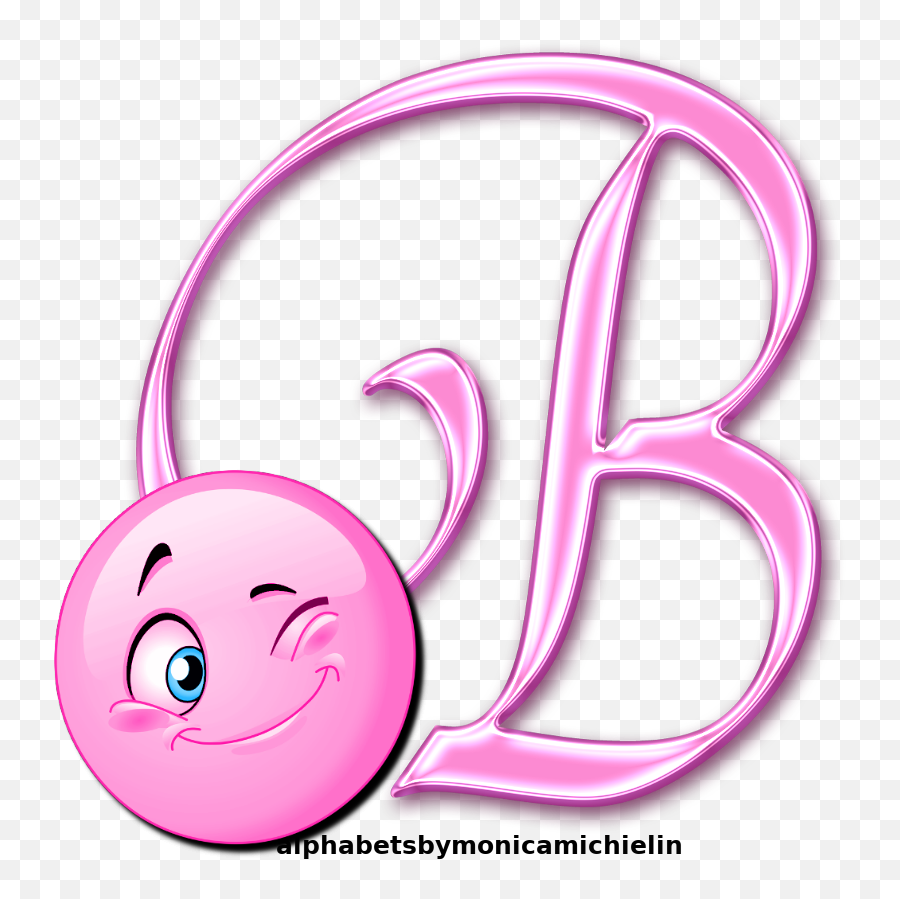 Soft Pink Smile Alphabet Emoji Emoticon Png - Happy,Emoji Alphabet
