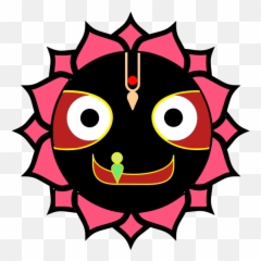 Jagannath - Face Of Black Transparent Png Emoji