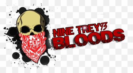 Blood Gang Png - Art Nine Trey Bloods Emoji
