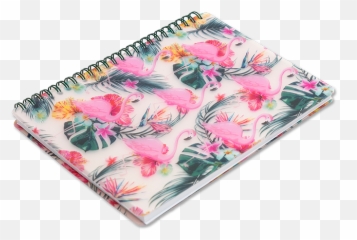 Flamingo Palm Springs A5 Poly Notebook - Pansy Emoji,Find The Emoji Notebook