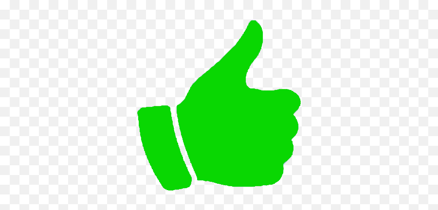 Thumb Signal Green Clip Art - Transparent Background Thumb Up Emoji,Green Thumb Emoji