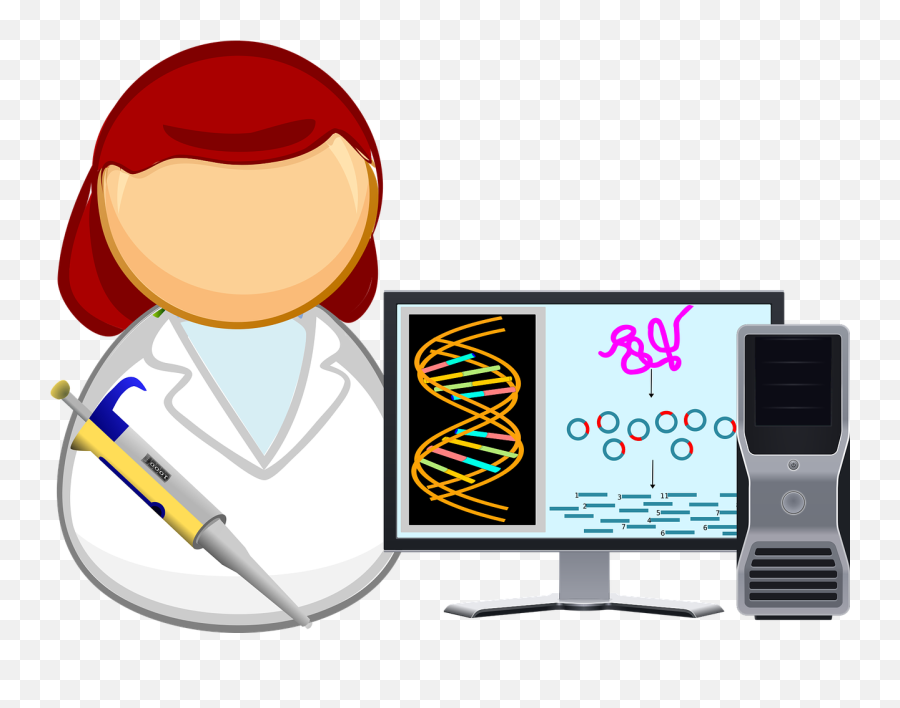 Biology Biotechnology Comic Characters - Molecular Biologist Clipart Emoji,Double Syringe Emoji