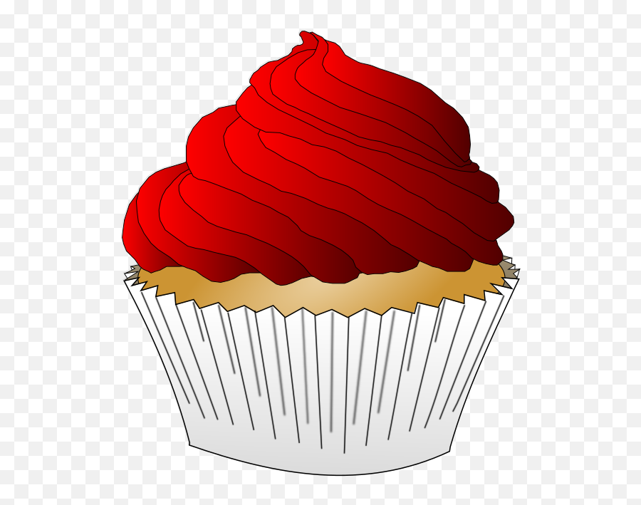 Download Free Png Red Frosting Cupcake - Red Cupcake Clipart Emoji,Frosting Emoji