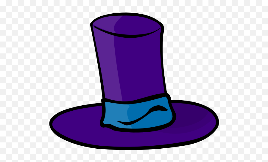 Clipart Of Hat Ball Cap And Blue Top Hat - Clip Art Emoji,Top Hat Emoji