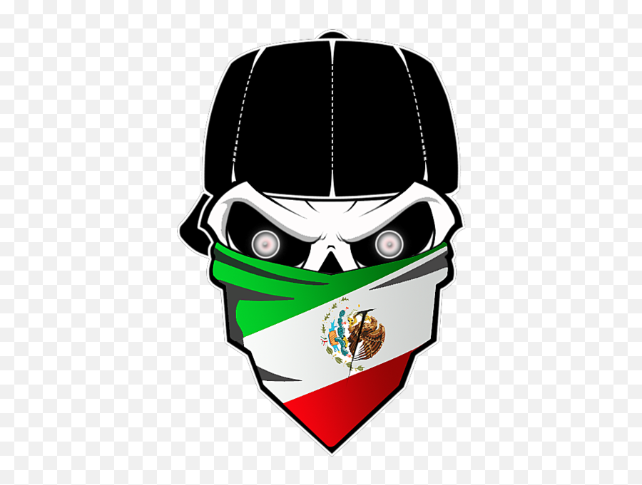 Mexican Flag Skull - Skull Decal Emoji,Mexican Flag Emoji Png