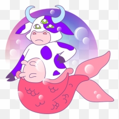Cow Fish Siren - Cartoon Emoji
