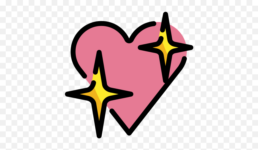 Sparkling Heart - Clip Art Emoji,Sparkling Heart Emoji