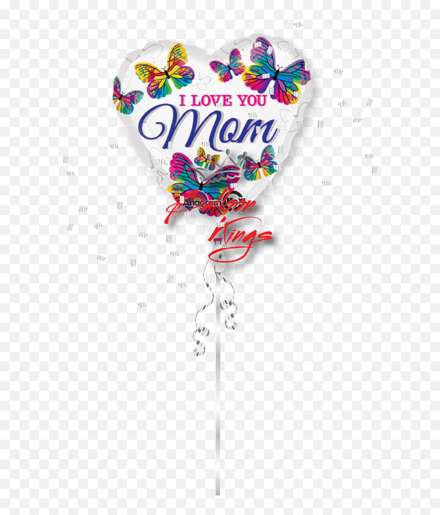 I Love You Mom Butterflies - Love You Mom Balloons Emoji,Mom Emoji