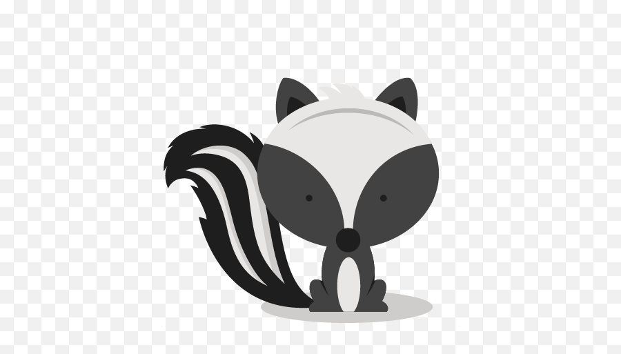 Skunk Vector Svg Transparent Png - Cute Skunk Clip Art Emoji,Skunk Emoji
