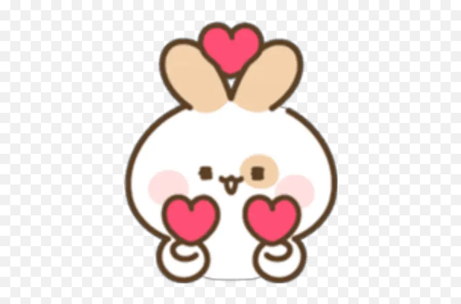 Bunny Lovely Stickers For Whatsapp - Heart Emoji,El Salvador Flag Emoji
